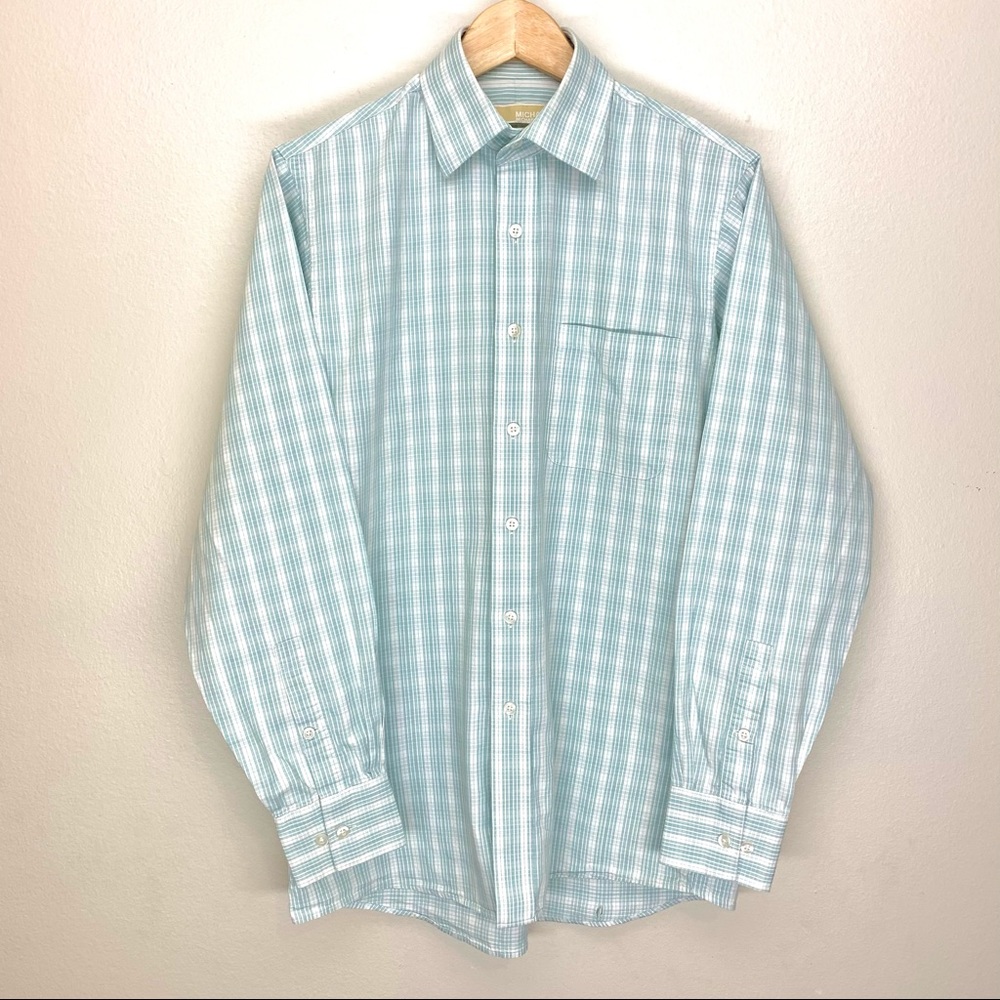Michael Kors Striped Button Down Long Sleeve Shirt